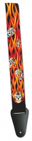 GROVER - PAS GITAROWY Flaming Sugar Skull